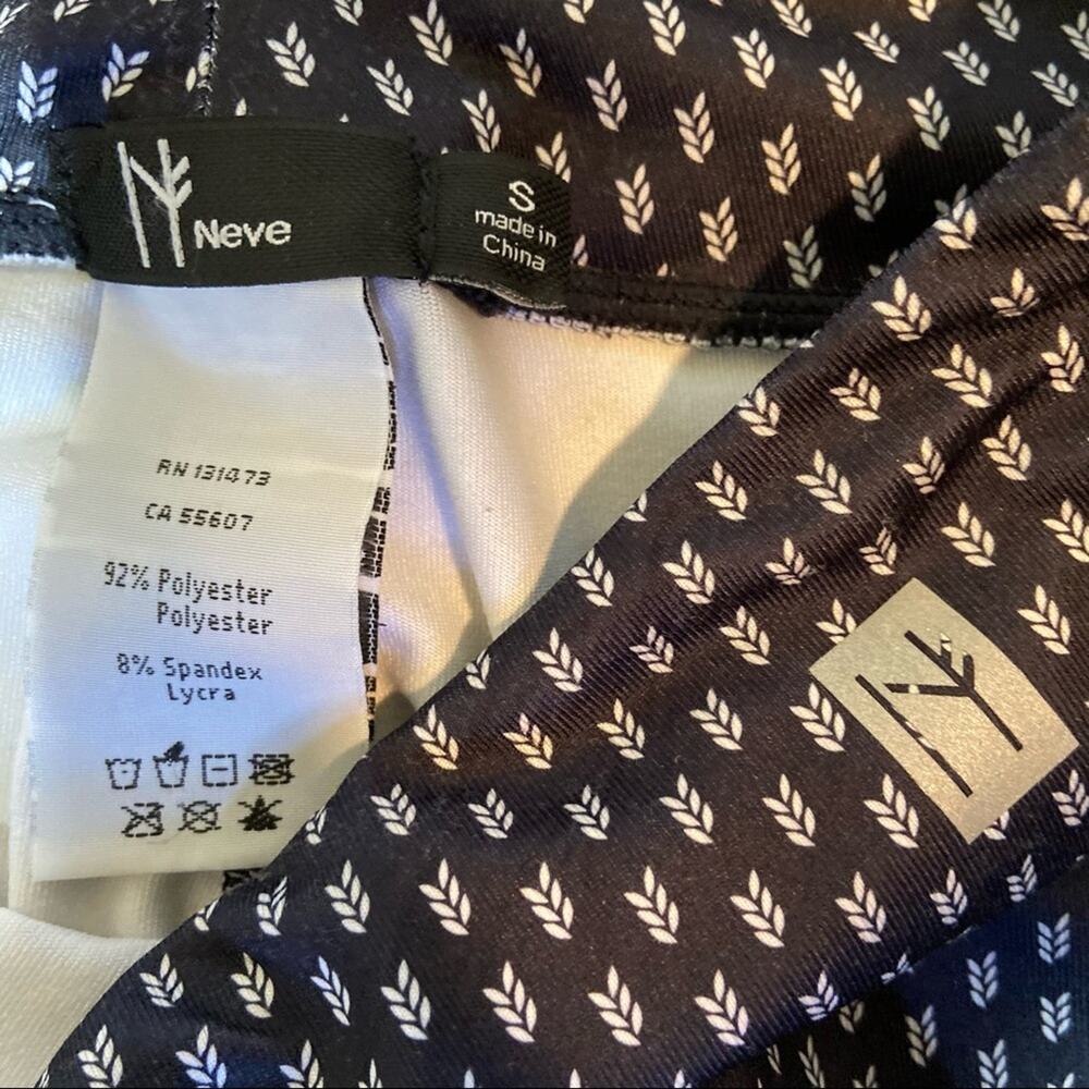 Neve Designs Hannah Leggings Base Layer Wicking Stretch Graphic Printed Black S - Picture 3 of 4